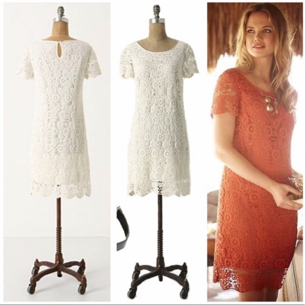 Anthropologie Moulinette Soeurs Horkelia Dress 10 Crochet - Picture 2 of 5